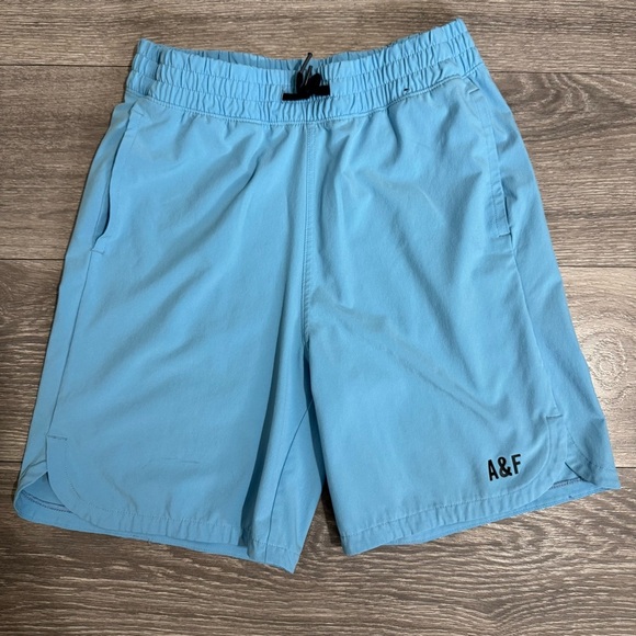 Abercrombie Kids Blue Athletic Performance Summer Beach Shorts Sz 15/16 - Picture 1 of 13